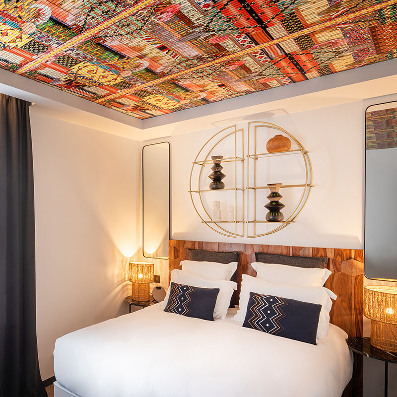 Madras, la suite del hotel Maisons du Monde en La Rochelle dedicada a los amantes de lo étnico