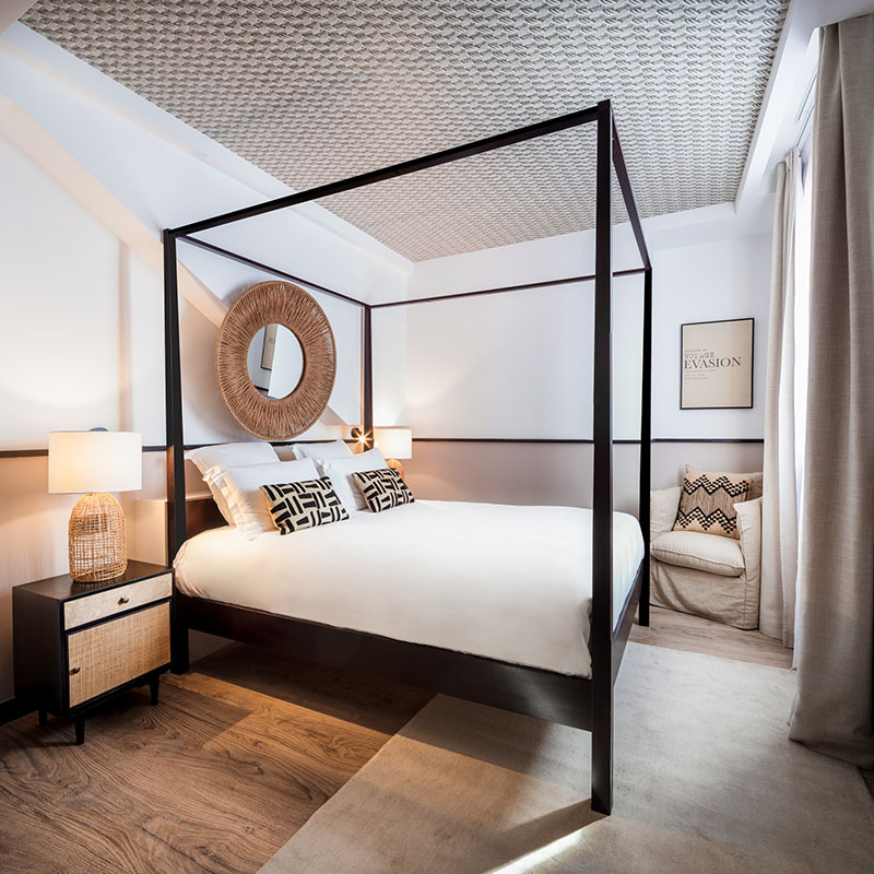 Saint Martin es la habitación perfecta para los amantes del mar, en el hotel de Maison du Monde en La Rochelle,