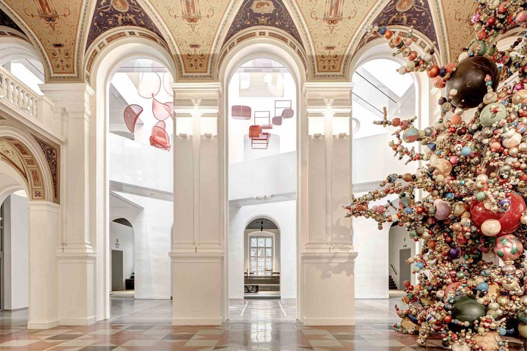Vista de la entrada el museo Moravian Gallery, el segundo museo de arte más grande de la república checa