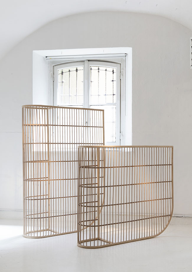 Colección Nassa editada por la firma japonesa Yamakawa presentada en Rossana Orlandi de Marta Ayala Rising Talents 2023 Maison&Objet