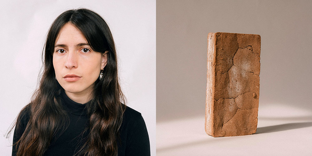 Mención especial: María Elena Pombo. Fragmentario, EE.UU.: "Ladrillo de semillas de aguacate": SaloneSatellite 2023