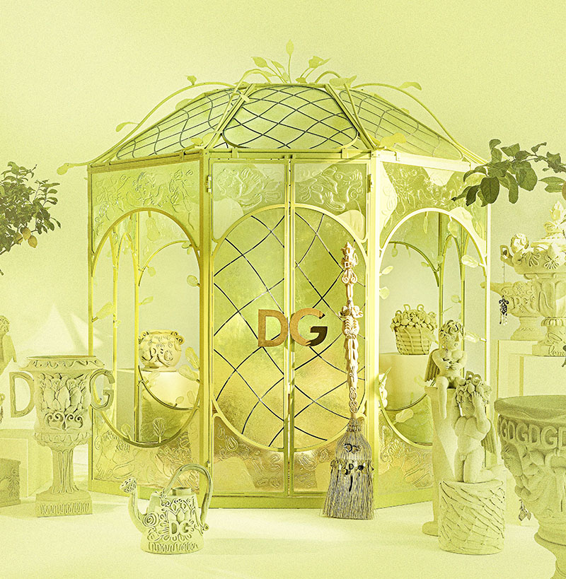 Instalación Limonaia a Milano, de Antonio Aricò para Dolce Gabanna