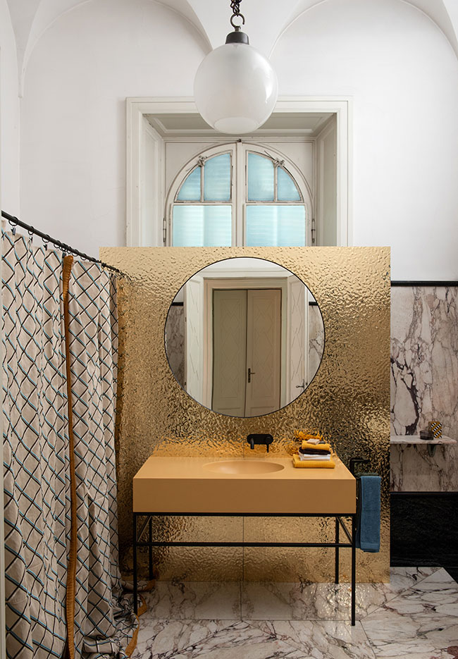El cuarto de baño de Villa Casa Bianca en el Lago Como
