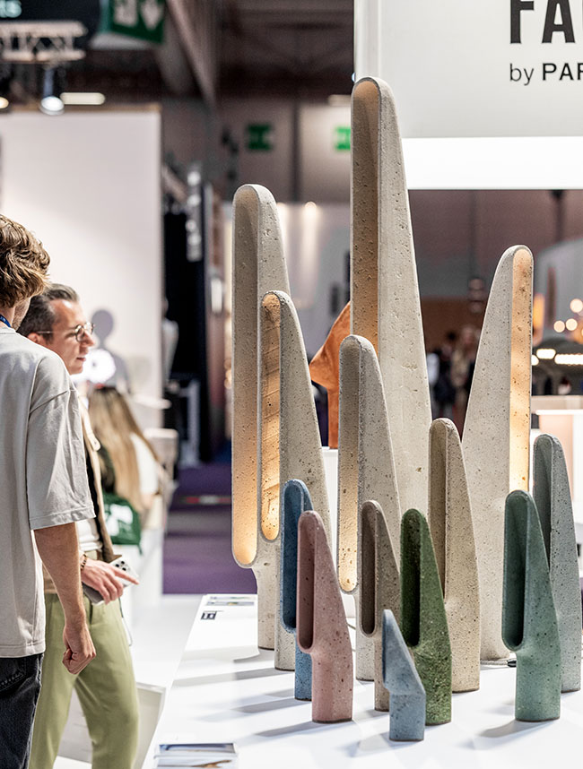 Detalle de piezas de James Haywood Atelier en Factory en Maison&Objet 2024 septiembre