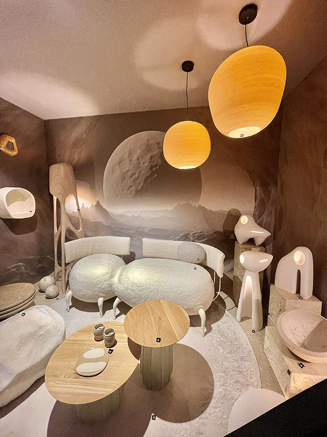 Colección de lámparas Terra de Héctor Serrano y que edita Faro Barcelona en Maison&Objet 2024 septiembre