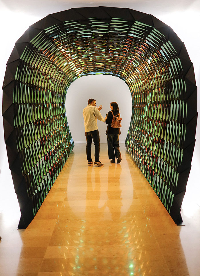 En el Centro de Arte Hortensia Herrero, una de las obras site specific, túnel de Olafur Eliasson
Open House Valencia 2024